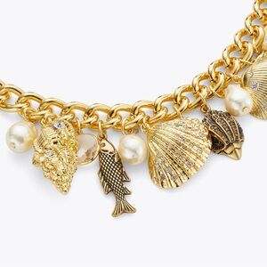 Kurt Geiger Gold-Tone Seashell Charm Necklace